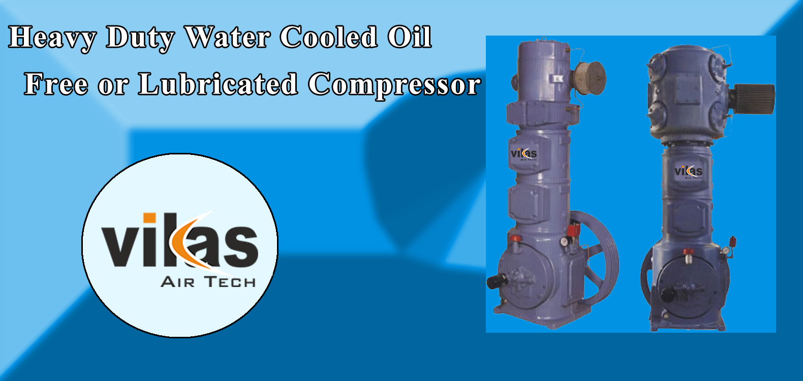 Heavy Duty Water Cooled Oil Lubricated Compressor, Air Compressor Spare Parts in Kolkata, Compressor Repairing in kolkata